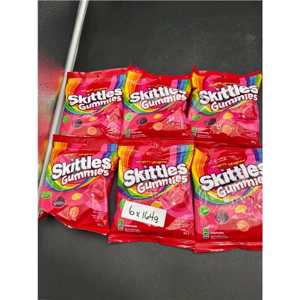 6 X  Skittles Gummies, 164g Each