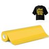 Image 1 : Sileelis Heat Transfer Vinyl Iron on Vinyl-Yellow HTV Vinyl Roll, 12” X 8FT Vinyl Iron on f