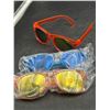 Image 2 : Childs Colored Sunglasses with Mirrored Lenses Lot of 3