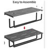 Image 1 : Towel Rack with Bar for RV, Hanging Towels, Black