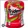 Image 1 : Trident Splash Strawberry With Kiwi Sugar-Free Gum, 6 x 40 Pieces