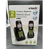 Image 2 : Vtech Dect 6.0 2-Handset Cordless Phone System with Caller ID, Backlit Keypad and Screen(CS6114-21),