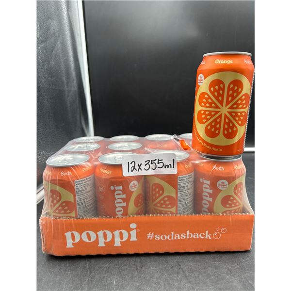 Poppi Orange Soda 12x355ml Cans