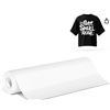 Image 1 : Sileelis Heat Transfer Vinyl Iron on Vinyl-White HTV Vinyl Roll, 12” X 10FT Vinyl Iron on f