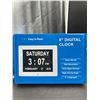 Image 2 : 8-Inch Digital Clock With Memory Loss Features and 8 Languages