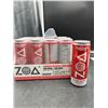 Image 1 : Zoa Energy Drink Strawberry Watermelon Zero Sugar, 12 Pack x 355ml
