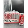Image 1 : Zoa Energy Drink Strawberry Watermelon Zero Sugar, 12 Pack x 355ml