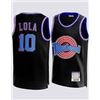 Image 1 : Movie Edition Men’s Space Jam (Tune Squad) 10# LOLA Classic sports basketball jerseys Black