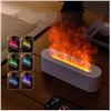 Image 1 : DQ709 Flame Aromatherapy Diffuser Quiet USB Air Humidifier(White)