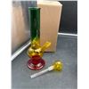 Image 1 : Multicolor Glass Water Pipe with Additional Downstem and Bowl