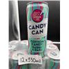 Image 3 : Candy Can Cotton Candy Flavor 12 x 330ml Zero Sugar Sparkling Drink