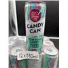 Image 3 : Candy Can Cotton Candy Flavor 12 x 330ml Zero Sugar Sparkling Drink