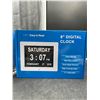 Image 2 : 8-Inch Digital Calendar Day Clock With Multilingual Display