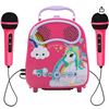 Image 1 : Kids Karaoke Machine with 2 Microphones  Bluetooth Karaoke Toy for Singing Portable Children Karaoke
