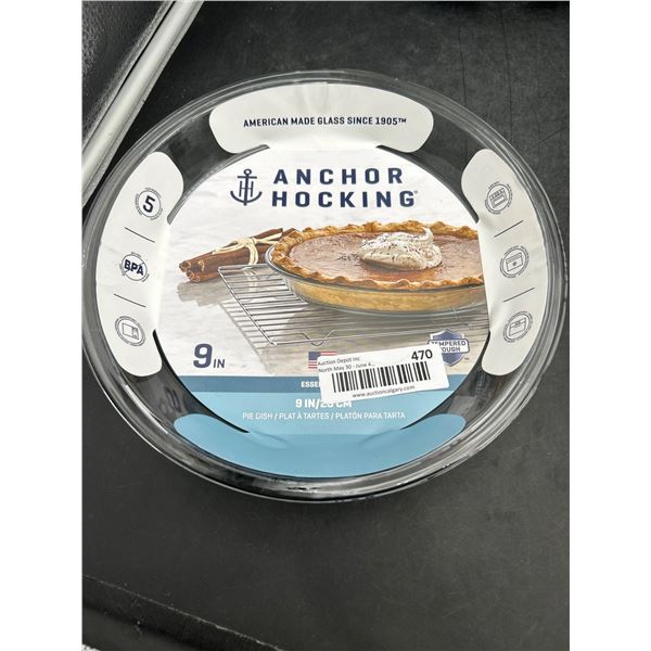 Anchor Hocking 9-Inch Glass Pie Dish