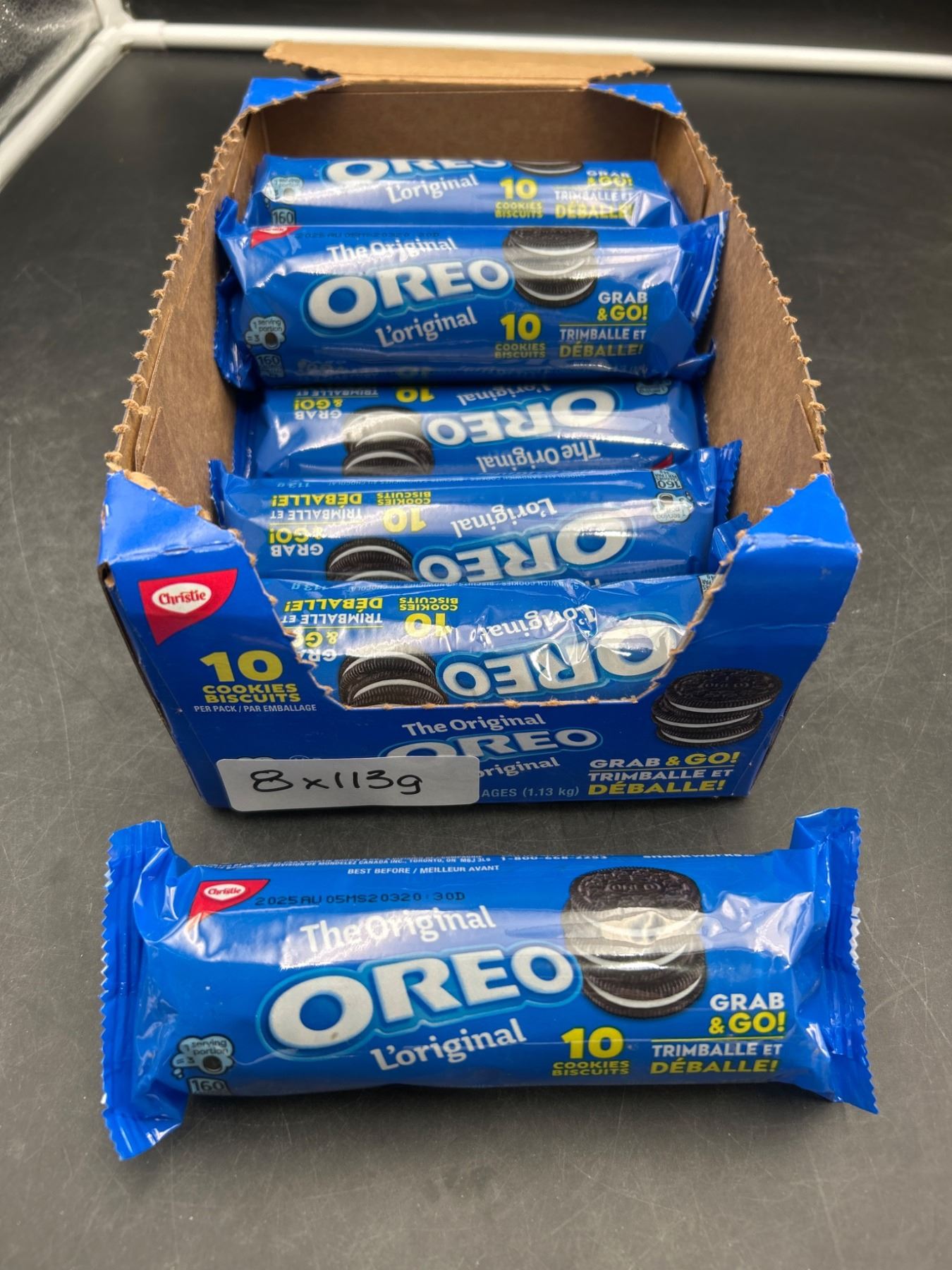 Oreo Snack Packs – 10 Cookies Per Pack (8 Packs of 113 g)
