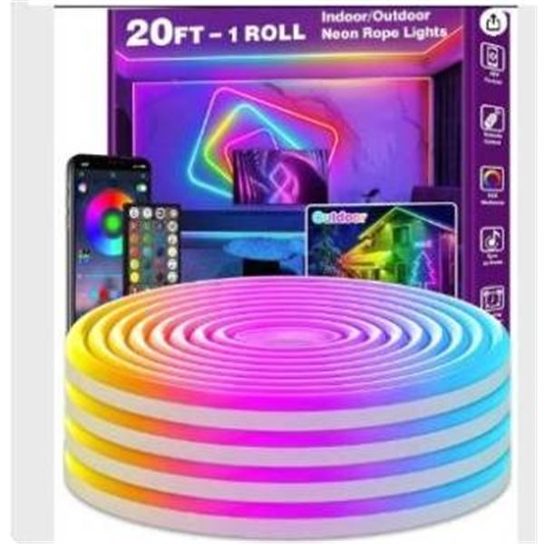 Ailbton Outdoor LED Strip Lights with IP68 Waterproof Rating 60ft