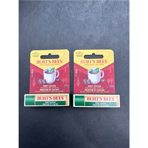 Burt’s Bees Mint Cocoa Lip Balm – 2 Units
