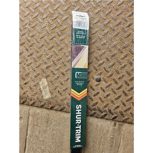 Lot of 5 Ð Shur-Trim Aluminum Stair Nosing in Black, 6 Feet