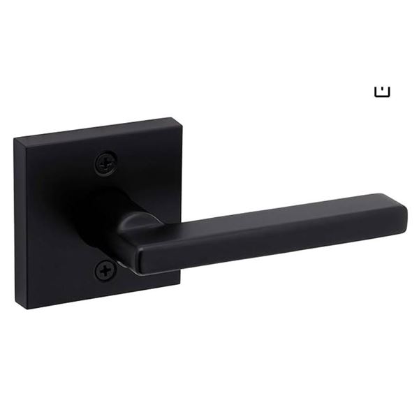 Lot of 6 Ð Weiser Dummy Halifax Matte Black Door Lever