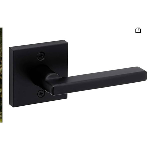 Lot of 6 Ð Weiser Dummy Halifax Matte Black Door Lever