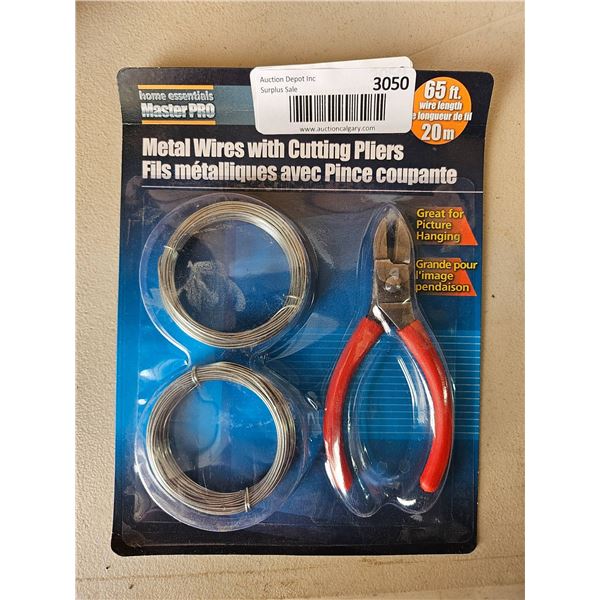 Metal Wires With Cutting Pliers Set 65 ft / 20 m