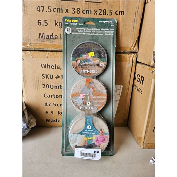 Shepherd Hardware 12-Piece Value Pack Anti-Skid and Protective Pads