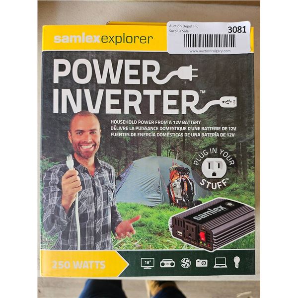 Samlex Explorer Power Inverter 250-Watt Household Power from 12V Battery