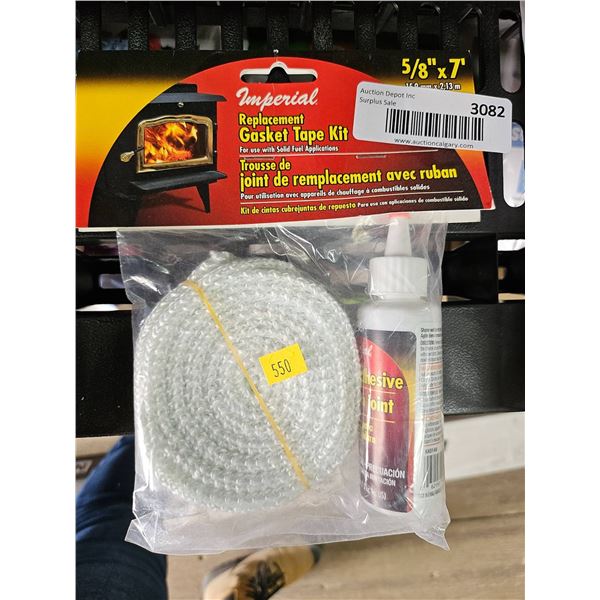 Imperial Replacement Gasket Tape Kit, 5/8 in x 7 ft
