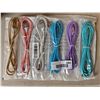 Image 1 : 6 USB Charging Cables in Assorted Metallic Colors