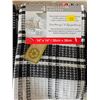 Image 1 : Lot of 3 Ð 12 Gourmet Pro 14 x 14 Inch Dish Cloths in Black and White