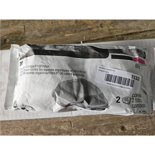 Lot of 3 Ð 3M Particulate Filters P100 2097
