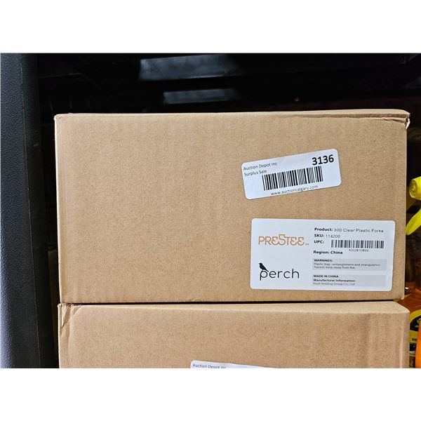 Prestige P5149 Perch Clear Plastic Plates, 7 Inches, Pack of 400