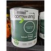 Image 1 : Boomerang Interior Velvet Finish Latex Paint, 3.78L, Evergreen 5383-76