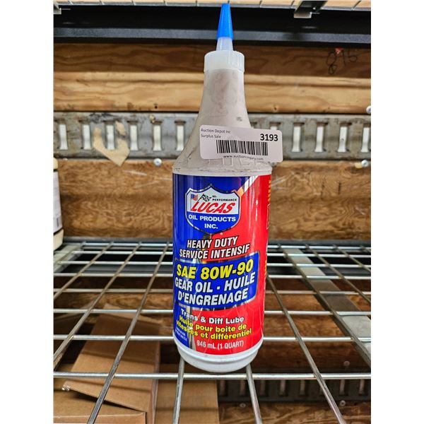 Lucas Oil SAE 80W-90 Heavy Duty Gear Oil, 946 mLÊ