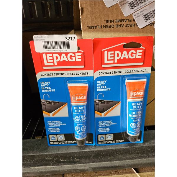 Lot of 2 LePage Heavy Duty Contact Cement 30mlÊ