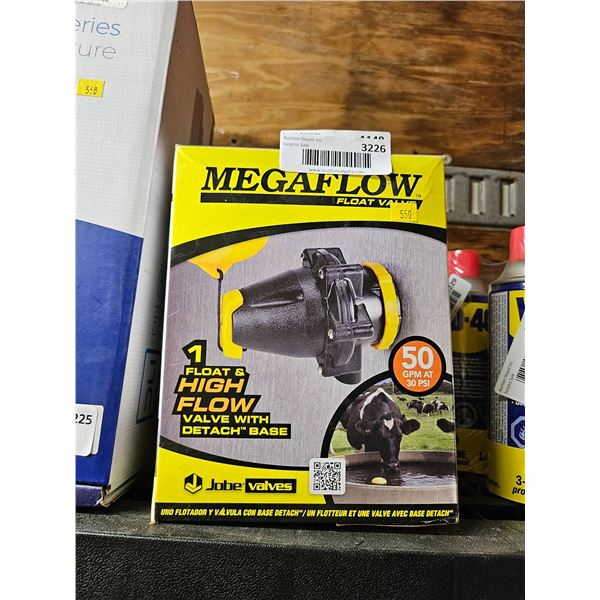 MegaFlow Float Valve with 1-Inch High Flow Capacity and Detach Base