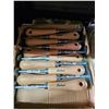 Image 1 : Lot of 10 Robert Sorby Woodturning Chisels with Handles