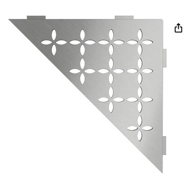 Lot of 5 Schluter Systems SHELF-E Triangular Corner Shelves for Tiled Showers