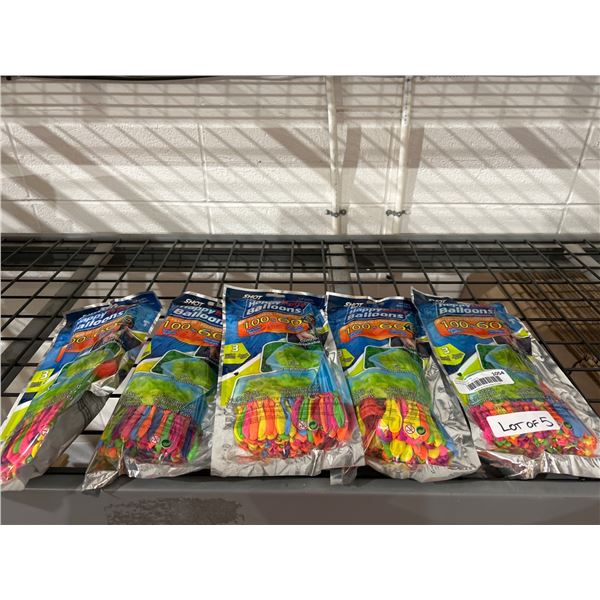 Lot of 5 Pop Off Balloons Happy Baby Balloons 100 Balloons Each