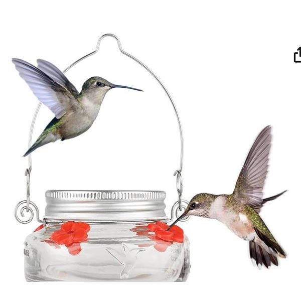 Nature’s Way Hummingbird Nectar Feeders With 6 oz Capacity, Lot of 9