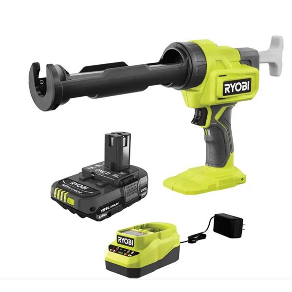 Ryobi 18V ONE+ 10 oz. Caulk and Adhesive Gun Kit with 1.5Ah Battery and Charger