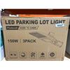 Image 2 : LED Parking Lot Light 3 Packs, 150W LED Shoebox Light with Arm Mount,