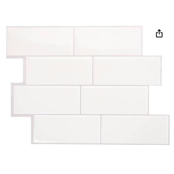 Smart Tiles Peel and Stick Backsplash – 4Sheets of 11.56” x 8.38” [x=#821