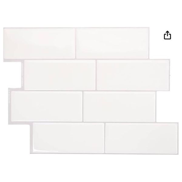 Smart Tiles Peel and Stick Backsplash – 4Sheets of 11.56” x 8.38” [x=#821