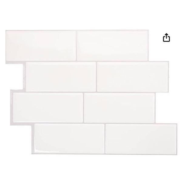 Smart Tiles Peel and Stick Backsplash – 4Sheets of 11.56” x 8.38” [x=#821