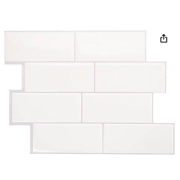 Smart Tiles Peel and Stick Backsplash – 4Sheets of 11.56” x 8.38” [x=#821