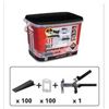 Image 1 : Rubi Tile Leveling System Delta V4 Kit with Pliers, 100 Clips 1/16″ and 100 Wedges