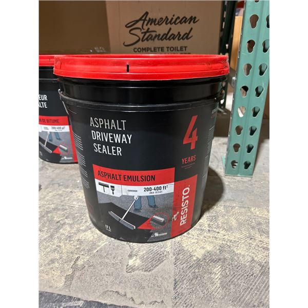 Resisto Asphalt Driveway Sealer, 17L, Coverage 200-400 Sq Ft