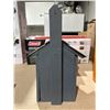 Image 3 : Locally Handmade Gray Wooden Birdhouse with Asphalt Shingle Roof